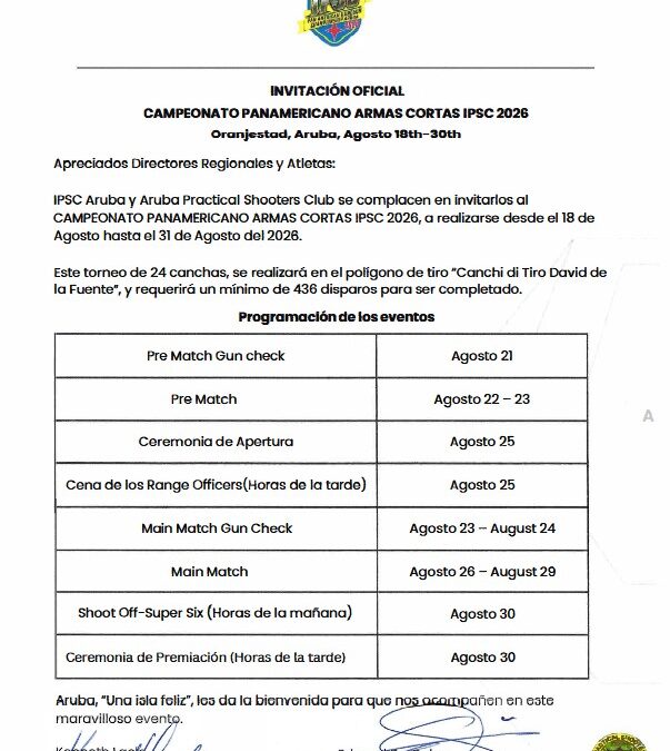 Official Letter of Invitation Available Now